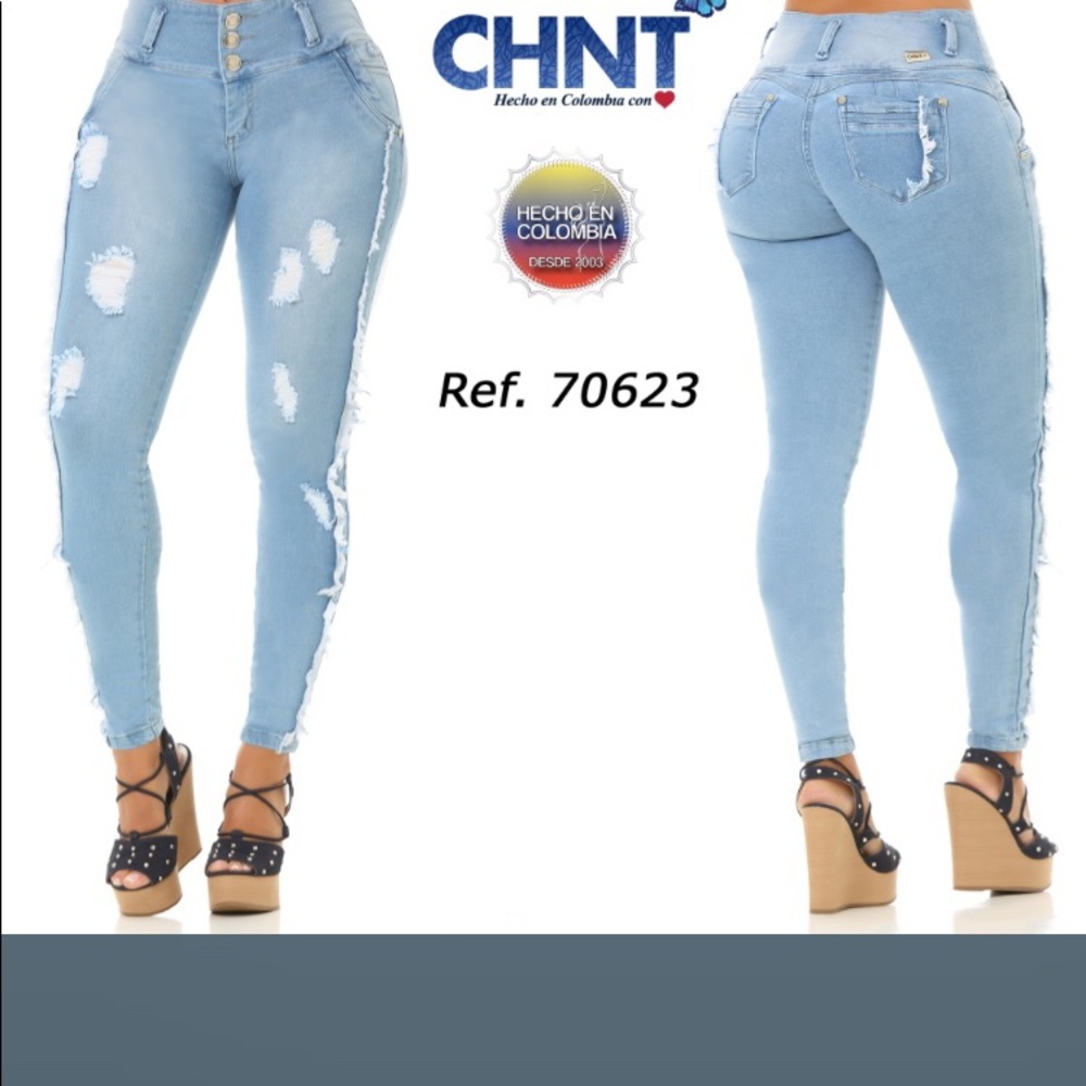 Nice baby blue Colombian jeans
